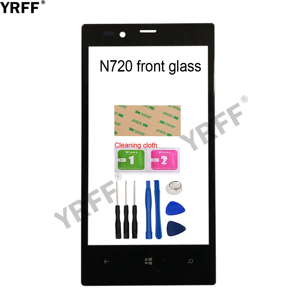 Внешнее стекло 4 3 ''N720 для мобильного телефона (без сенсорного экрана) Nokia Lumia 720