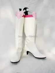 Сейлор Мун Чиби США ботинки для костюмированной вечеринки Косплэй Обувь Высокие каблуки белый Для женщин Бесплатная доставка