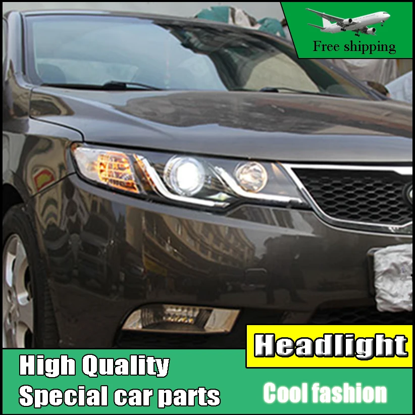 Car Styling Head Lamp Case For Kia Forte Headlights 2010 2014 Cerato