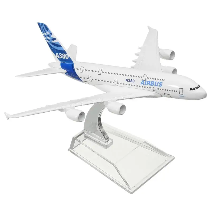 

KIWARM 16cm Metal Plane Model Aircraft Airbus A380 DHL Kargo Aeroplane Scale Desk Toy Decoration Crafts Figurines & Miniatures