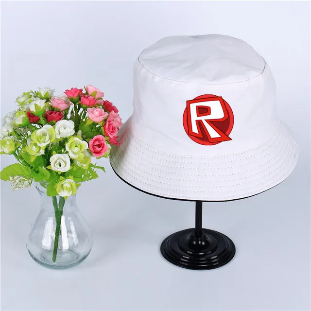 Anime Game Roblox Logo Summer Hat Women Mens Panama Bucket Hat Anime Game Roblox Design Flat Sun Visor Fishing Fisherman Hat Men S Bucket Hats Aliexpress - how did he get an anime picture on his hat roblox