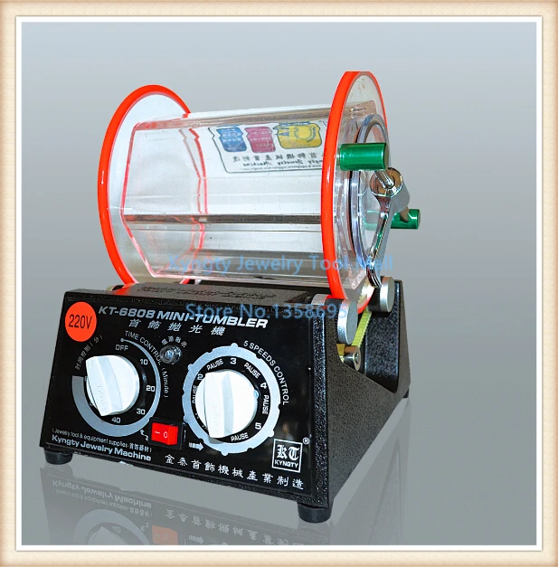 Shenzhen Jewelry Tools 3kg Capacity Rotary Rock Tumbler Gold Silver Polishing Machine 1pc/lot