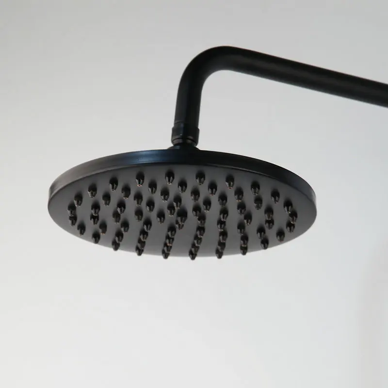 JIENI черная Душевая насадка для ванной комнаты душевая головка 2 ручки настенный