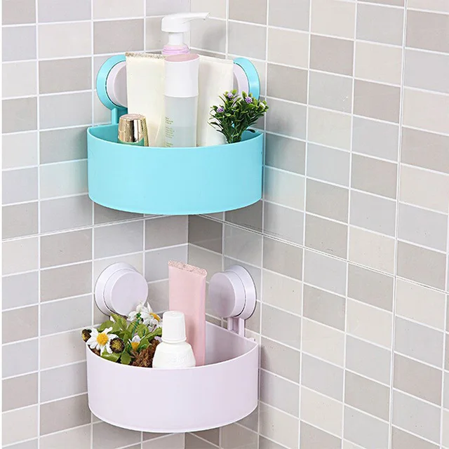 New Lovely Bathroom Corner Storage Rack Organizer Shower Wall Shelf New Lovely Bathroom Corner Storage Rack Organizer Shower Wall Shelf With Suction Cup 72193