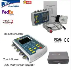 Contec MS400 имитационная модель ЭКГ Multi-параметры, монитор пациента симулятор ЭКГ, ИБП, RESP тест