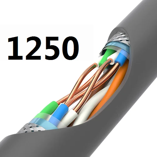 

KU2 MEIBAI 2019 Flat Cat6A Ethernet Patch Cable - RJ45 Computer 1250
