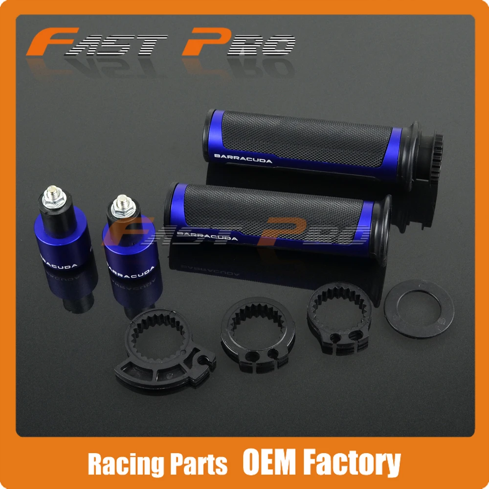 

BARRACUDA 7/8'' CNC Aluminum Motorcycle Handle Bar CAPS Handlebar Grips Fit for R1 1000RR YZF600 R6 FZR XJR