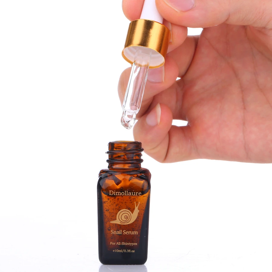 2pcs Dimollaure Snail Face Serum Hyaluronic Acid Moisturizers Whitening Friming Fade Freckle  Anti-Aging Essence Skin Care 4