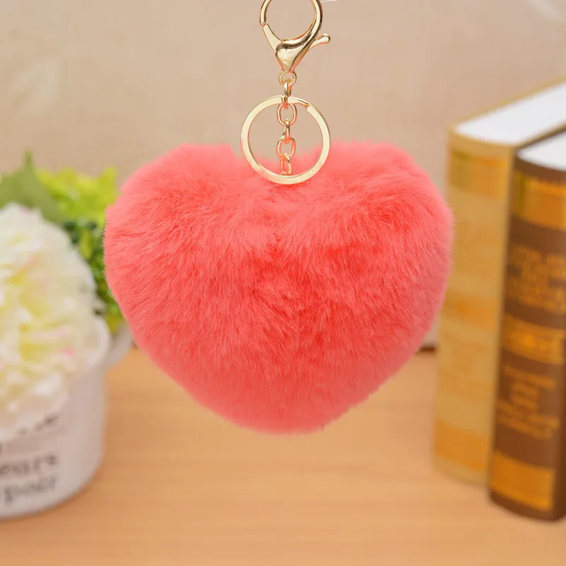 Charms Crystal Faux Fox Plush Toy Animal Keychain Heart-shaped Unicorn Fox Key Pendant Suffed Animal Toy Licorne Jewelry Charms Crystal Faux Fox Plush Toy Animal Keychain Heart-shaped Unicorn Fox Key Pendant Suffed Animal Toy Licorne Jewelry