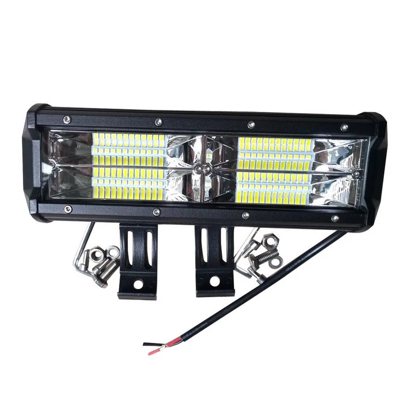 New 7inch 216W 8D Aluminum LED Work Light Bar Flood Driving Lamp SUV ATV Offroad 4WD 21600LM