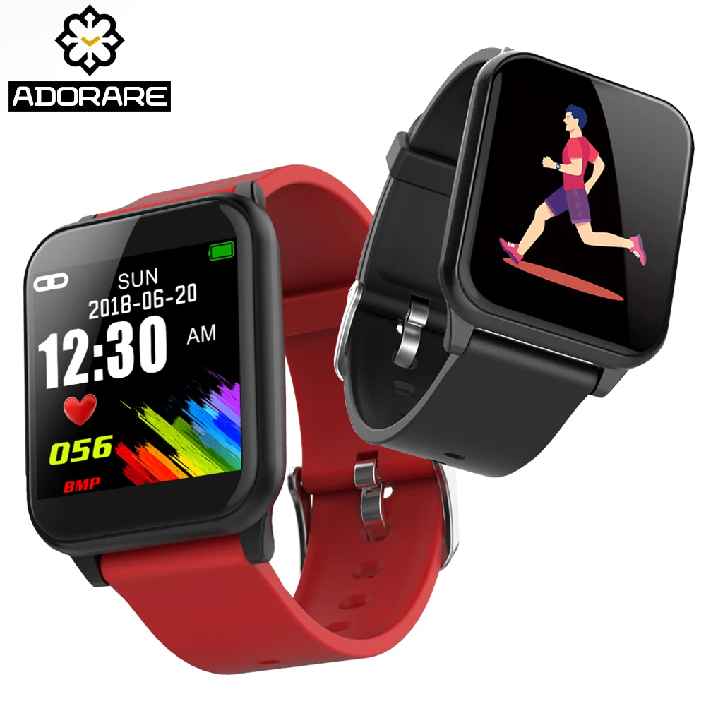 

ADORARE Smart Sport Watch Men Women Color Screen Fitness Tracker Bracelet Image Display Heart Rate Monitor Pedometer Smart Band