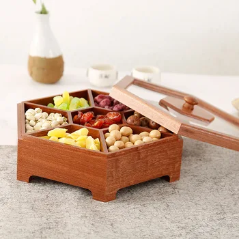 

Factory direct sale wooden box candy box dried fruit snacks desktop box solid wood sugar wedding gift box