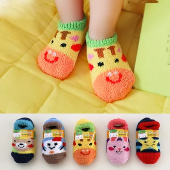 

Bear Baby Sock Coral Infant Socks Star Girls Sock Autumn Rabbit Newborn Accessories Winter Boys Product Warm Baby Girls Clothing