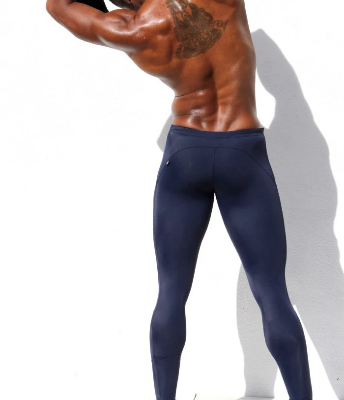 Men Trousers Fashion Men's Tights Low Rise Sweatpants Stretch Polyester Tights Men's Black Mallas Hombre Sweatpants