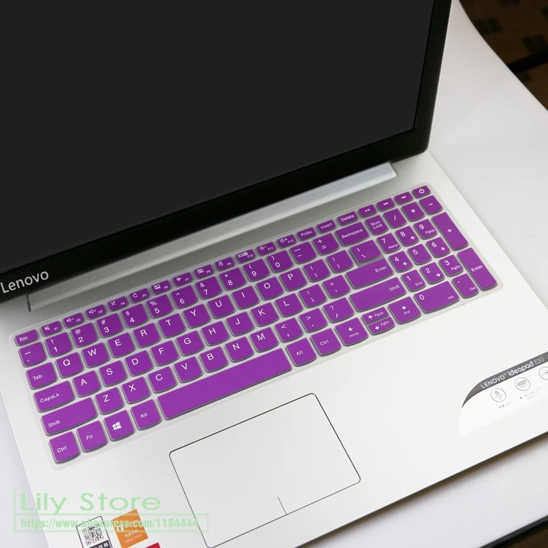 15 дюймов Клавиатура для ноутбука кожного покрова протектор для lenovo ideapad 320 330 520 320s 720S 15 IKBR/АРР/АСТ 5000 7000 15 15,6 - Цвет: purple