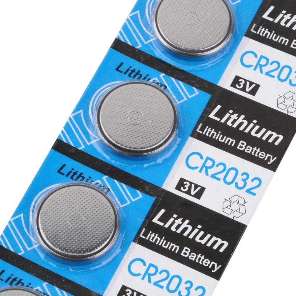 5pcs Lithium Battery 3V CR2032 3 Volt Battery Coin Button Cell Battery