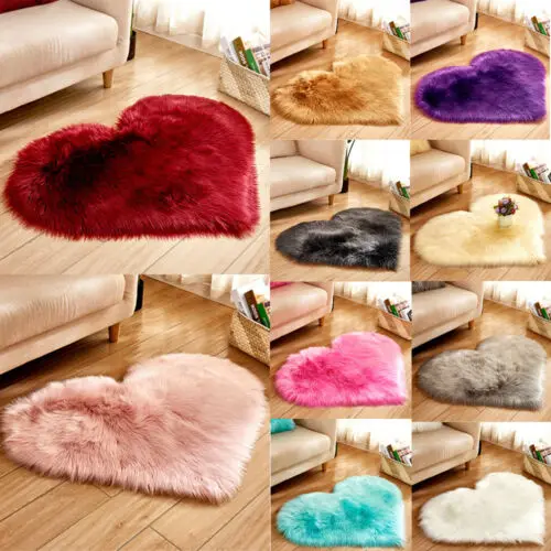

Fluffy Rugs Anti-Skid Shaggy Area Rug Dining Room Home Bedroom Carpet Floor Mat HOT