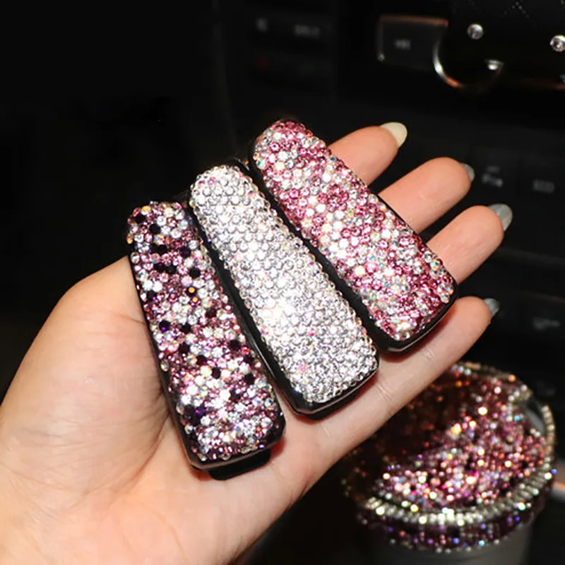 

Car Sunglasses Holders Ticket Card Organizer In Car Sun Visor Glasses Mount Auto Card Clip Bling Decor Car Accessory For Women