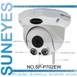 SunEyes SP-P702EW ONVIF 1280*720 P 1.0MP HD Беспроводной Купол IP-сети Камера ИК Ночное видение с Micro SD слот