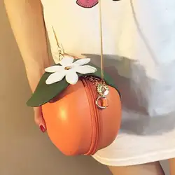 Сумки для женщин 2019 Роскошные коробка Наплечные Мини Сумки Дизайнерские летние пляжные оранжевый форма аппликации Малый цеп