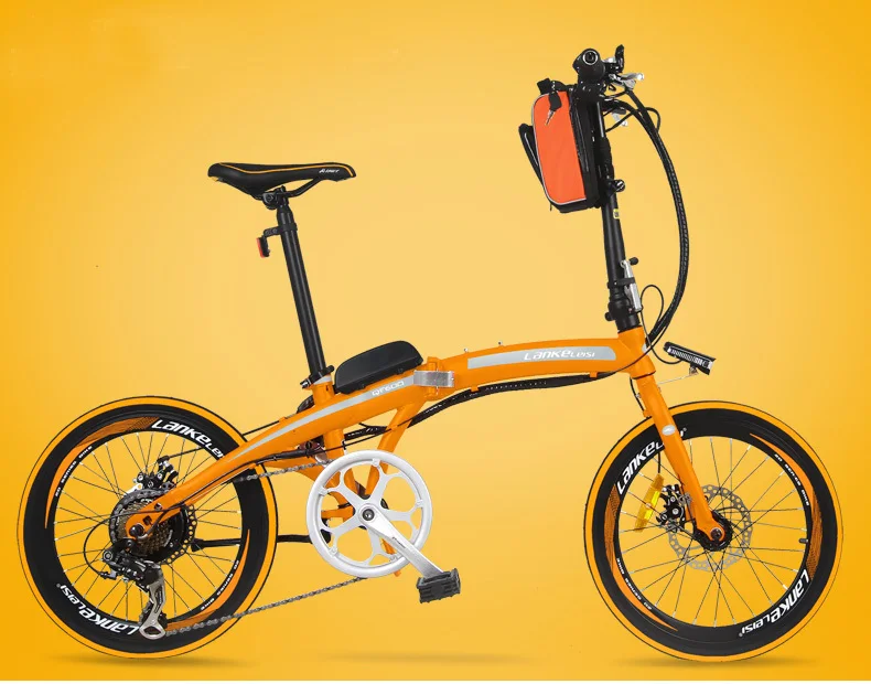 Best 20 Inch Electric Bikes Adults Two Wheels Electric Bicycle 240W 7 Speed 35KM/H 36V/48V Foldable Portable Electric Scooter 20