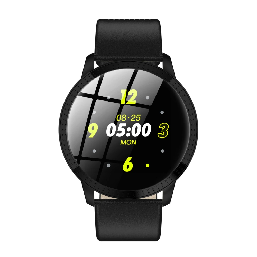 

CF18 Tempered Mirror Smart Watch Sports Intelligent Pedometer Blood Pressure Heart Rate Monitor Watch For IOS Android