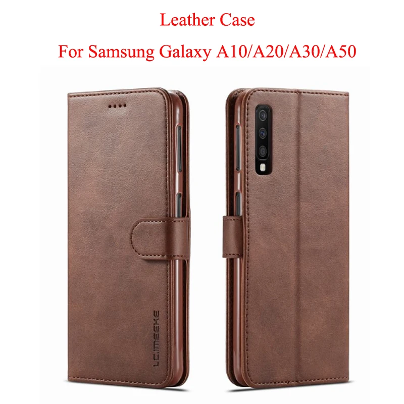 Чехол для Samsung Galaxy A50 A30 роскошный Магнитный Флип-кошелек винтажные кожаные сумки