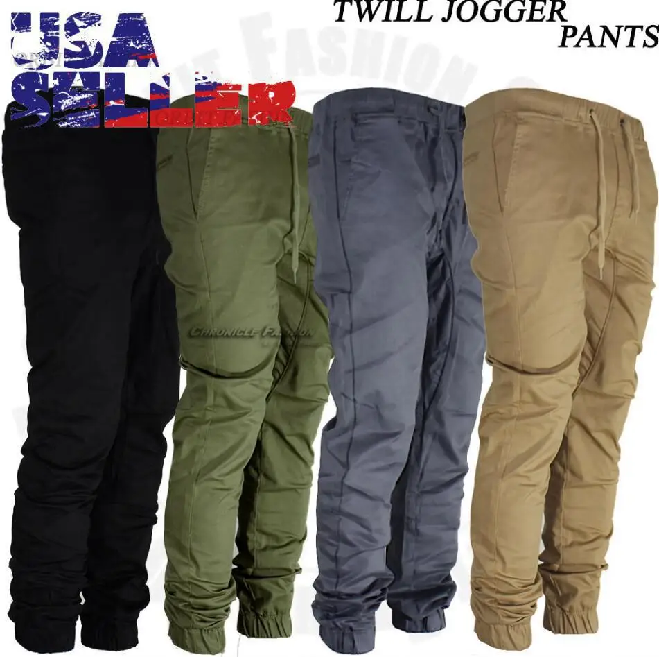 2018 Brand Mens fashion Military Cargo Pants Multi pockets Baggy Men
