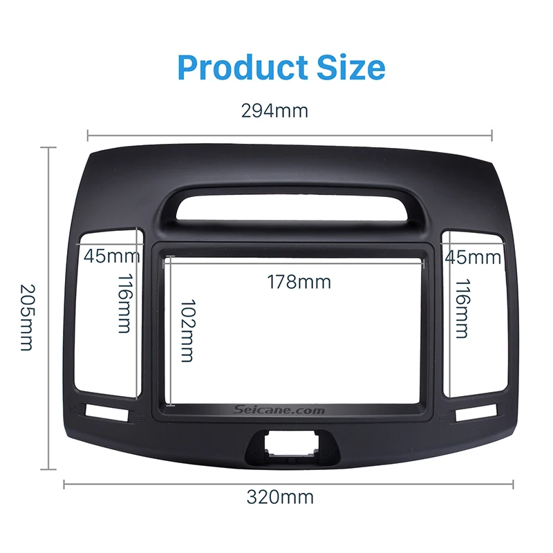 Seicane 2Din автомобиля радио фасции рамки Indash панель отделка монтажный комплект для HYUNDAI ELANTRA(европейский LHD) 2006 2007 2008 2009 2010 2011