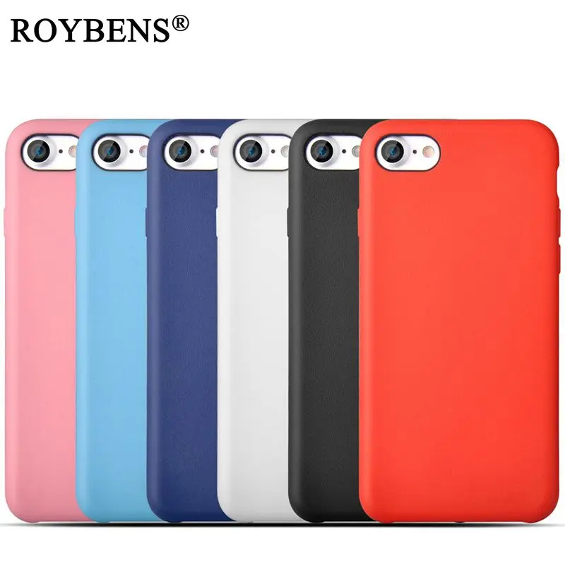 For iPhone 7 Plus Original Case High Quality Pure Color Soft Silicone Cover iPhone7 TPU Rubber Skin Back Shell |