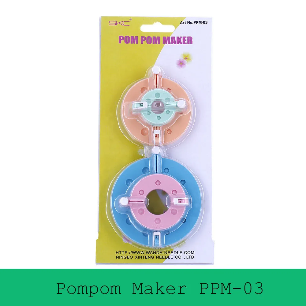

2019 New Arrivel Pompom Maker 4sizes in One Set Knitting Loom Multicolor Ball Weaver