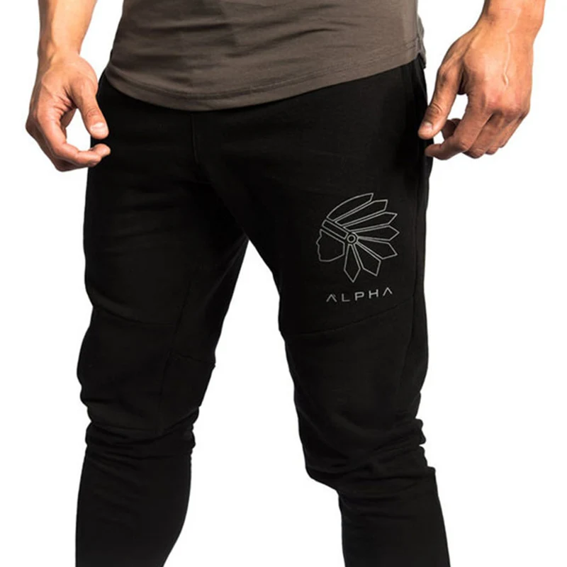 

Autumn Winter Men Joggers Sweatpants Male Gyms Fitness Workout Cotton Skinny Trousers Man Casual Fashion Sportswear Brand Pants
