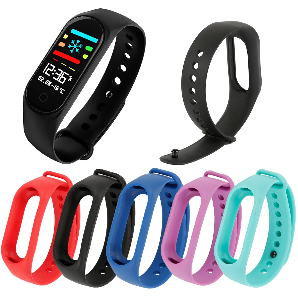 

1pc Smart Bracelet Replace Silicone Wrist Strap for M3s Smart Bracelet Accessories Solid Color Bracelet Band Smart Accessories