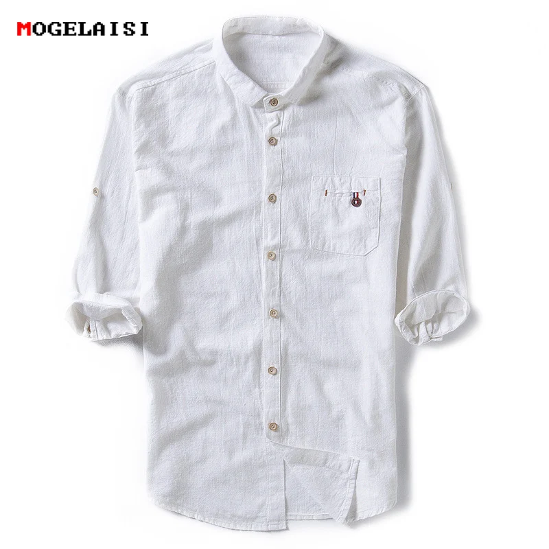 linen half shirts