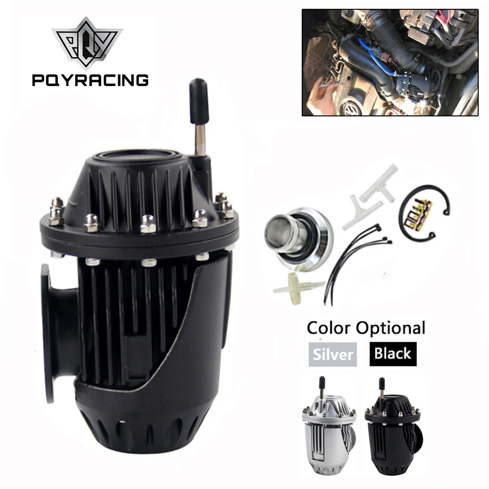 

PQY - UNIVERSAL BLOW OFF VALVE BOV SQV 4 IV SSQV 4 IV Latest MODEL SILVER/BLACK with PQY sticker PQY5730-MB