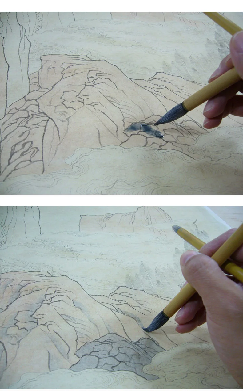 Conjuntos de Flor e Pássaro Pintura à Mão Caneta de Caligrafia Iniciante Começando Meticulosa Pintura Escrita Escova Livre Aquarela Mod. 112777 14 Cheap Pincéis de pintura