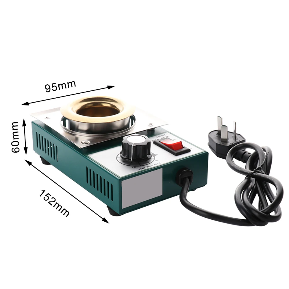 150 Вт быстрый нагрев Регулируемый припой кувшин оловяный плавильная Пайка и Распайка для ванны сварочный инструмент плавильная печь Goldsmith