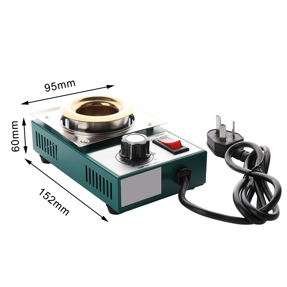 

150W Fast Heating Adjustable Solder Pot Tin Melting Soldering Desoldering Bath Welding Tool Smelting Furnace Goldsmith