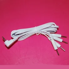 Electric Shock Sex Toy Accessories ,Electro Shock Therapy Cable, 4 Needle Pinhole Head Wires Sex Kit Parts For Electro Sex Toys