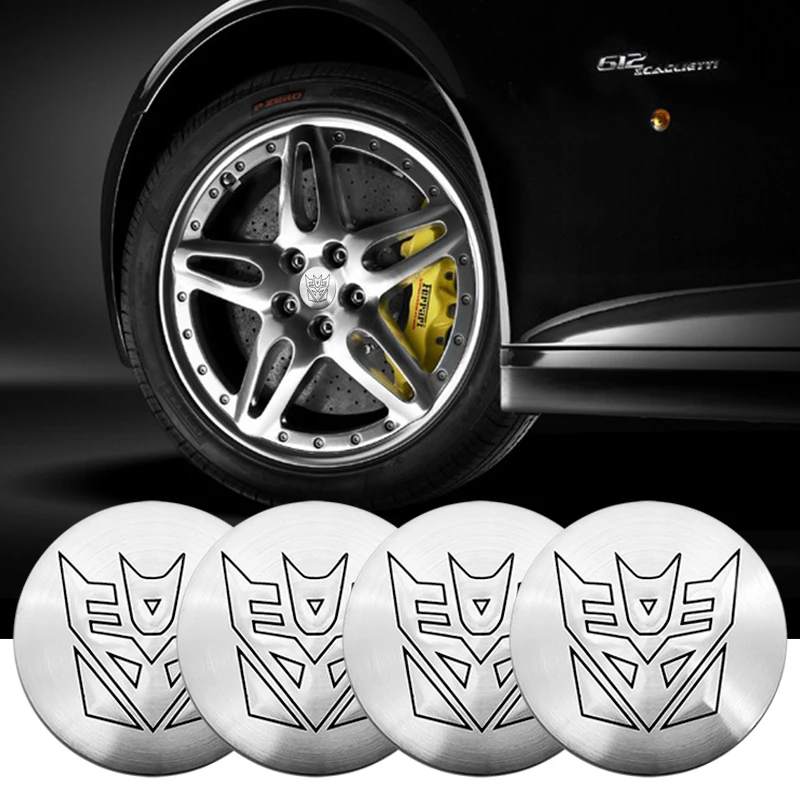 

4x 56.5mm Nuclear Radiation logo Car Tyre Wheel Center Cool Autobots Logo Car Styling Transformers Badge Emblem Decal