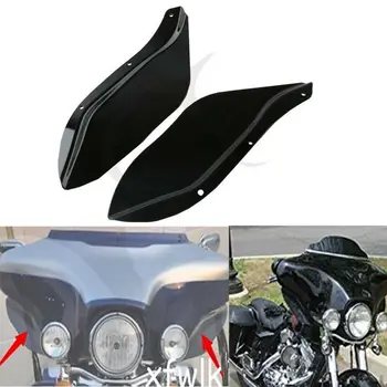

Motorcycle Black/Clear Side Wing Windshield Air Deflector For Harley Touring FLHR FLHT FLHX 1996-2013 12 11 10 09 08 07 06 05 04