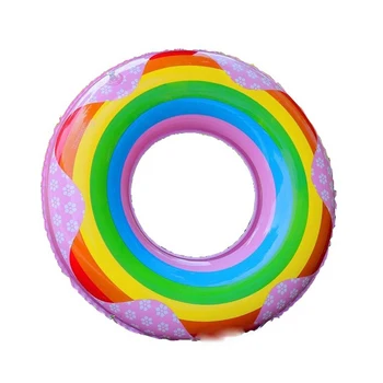 

60/70/80/90cm Blue Pink Rainbow Adult Swimming Ring Inflatable Baby Pool Float Water Summer Party Toys Air Mattress,HA011