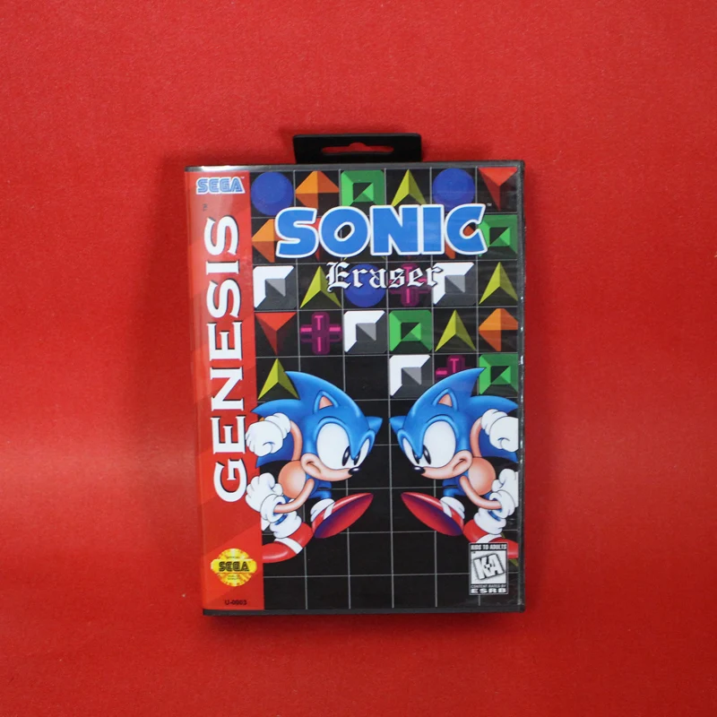 Sonic Eraser 16 Bit Md Game Card For Sega Genesis Mega Drive With