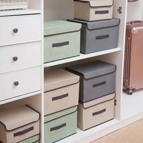 

Foldable Fabric Cloth Storage Box Household Organizer Cube Bin Basket Container