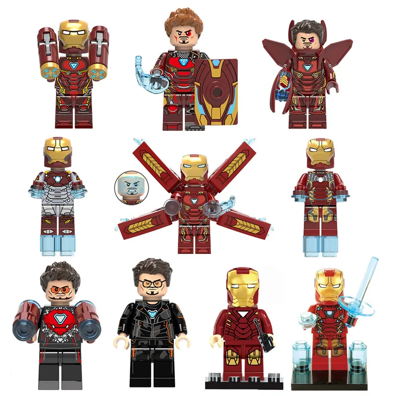 Iron Man Marvel Avengers Super Hero Figure Marvel Ironman Iron-Man legoings Building Sets Model Bricks legoing venom Blocks