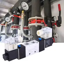 4V220-08 1/" Впускной выход 1/8" Выпускной пневматический соленоидный воздушный клапан 2 положения 5 способ электромагнитный клапан