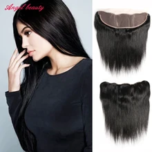 Cheap Brazilian Virgin Hair Straight Lace Frontal Brazilian Straight Hair 13×4.5 Ear to Ear Lace Frontal Closure With Baby Hair