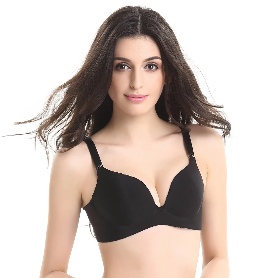 Women Sexy Seamless Bra Push Up Bras Big Size Cup Brassiere 3/4 Cup Underwear Gather Adjustable Intimates Bras For Women