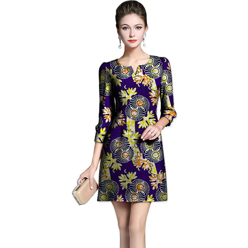 Summer Fashion African print Women Dresses Custom Made Dashiki Print Clothes African Women's Clothing Dress Party Costume