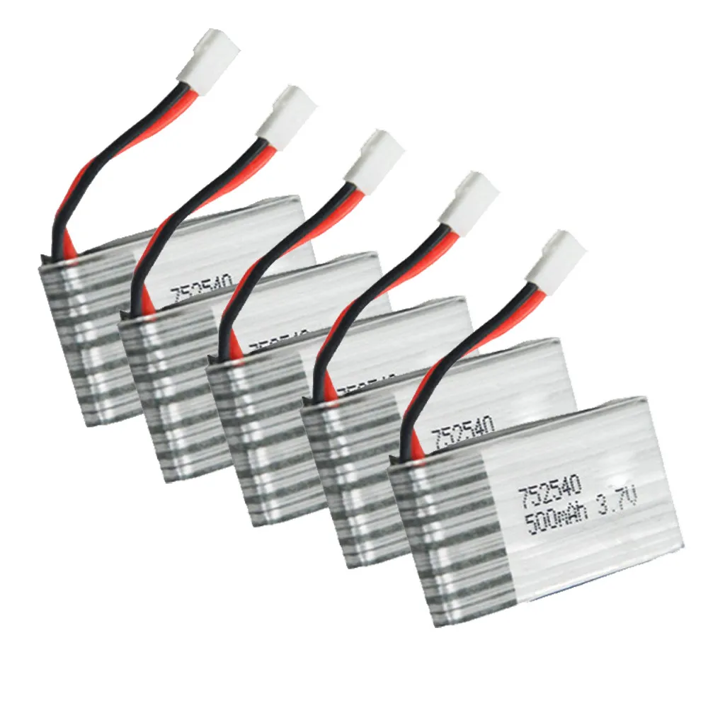 2 шт./5 шт.-3 7 в 500 мАч Lipo батарея для дрона Syma X5HW X5HC X5UW RC Квадрокоптер баланс зарядное